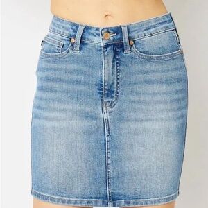 Judy Blue Light Blue Denim Skirt JB2819